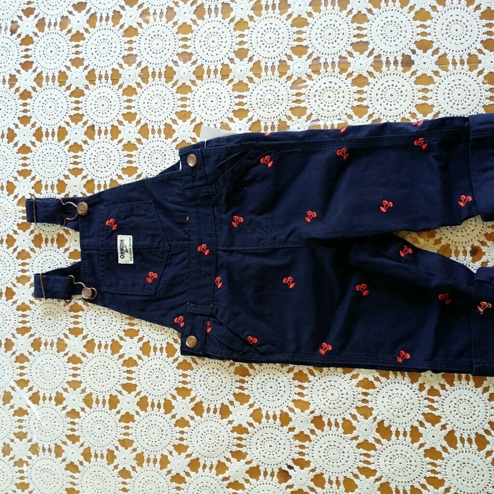 Oshkosh cherrys overall 18mos